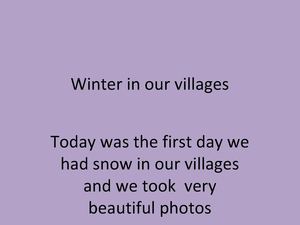 Winter In Our Villages
