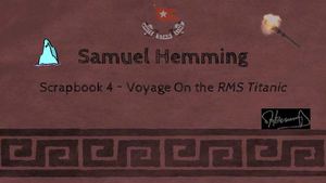 Samuel Hemming ~ Titanic Scrapbook
