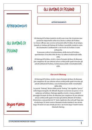 Gli Hutong Di Pechino