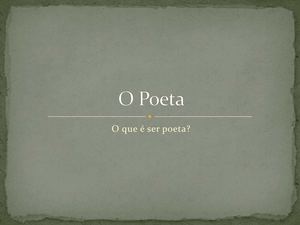 Powerpoint Motivação Para A Leitura De Um Poema
