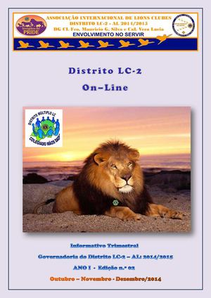 2º Boletim Trimestral On Line Do Distrito Lc 2