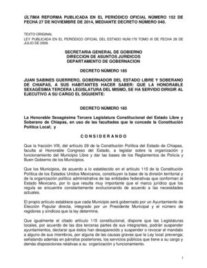 Ley Orgánica Municipal del Estado de Chiapas