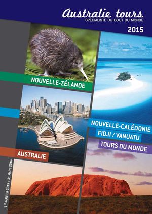 Brochure 2015 Australie Tours