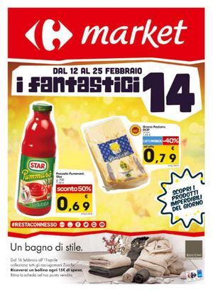 Volantino Carrefour Market Centro Dal 12 Al 25 Febbraio
