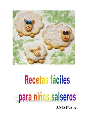Recetas fáciles para niños salseros