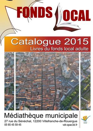 Les ouvrages du fonds local de la médiathèque municipale de Villefranche-de-Rouergue