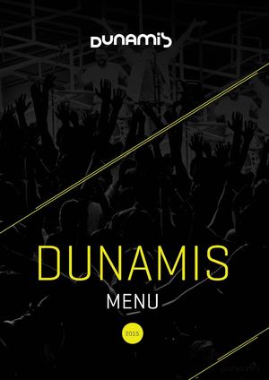 Dunamis Menu Final