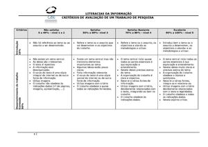 Critérios De Avaliação De Um Trabalho De Pesquisa