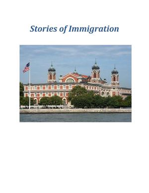 Stories Of Immigration Pdf