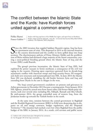 The conflict between the Islamic State  and the Kurds: have Kurdish forces united against a common enemy?