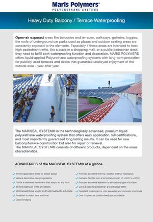 Heavy Duty Waterproofing - Maris Polymers