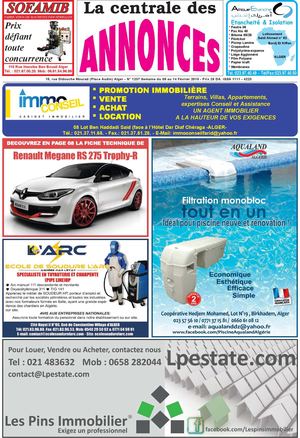 La Centrale des Annonces N° 1237 Semaine du 08 au 14 Février 2015