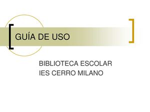 Guia Be Ies Cerro Milano