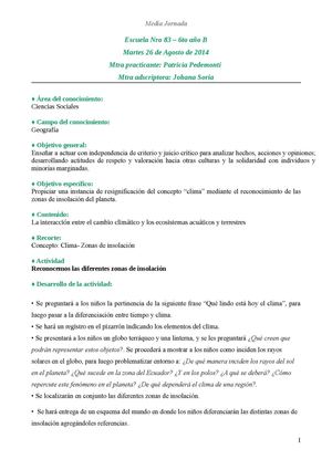 Zonas De Insolación