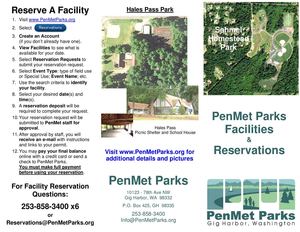 PenMet Parks Facility Rentals Brochure