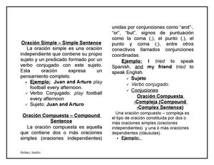 Tipos De Oración Según Su Estructura