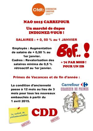 Affiche NAO 2015 CARREFOUR