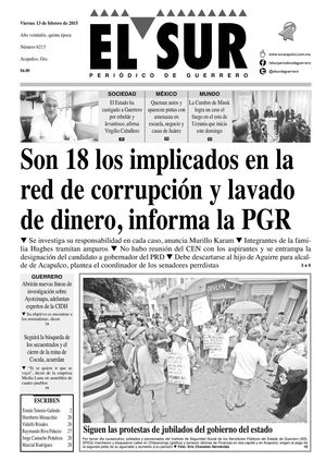 El Sur Viernes 13022015