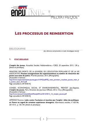 Processus De Réinsertion