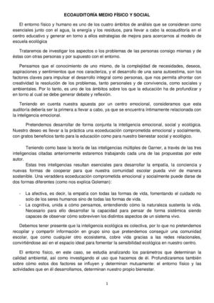 Ecoauditoría Medio Físico y Social