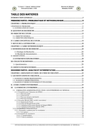 Memoire De Fin D'etudes, Maitrise