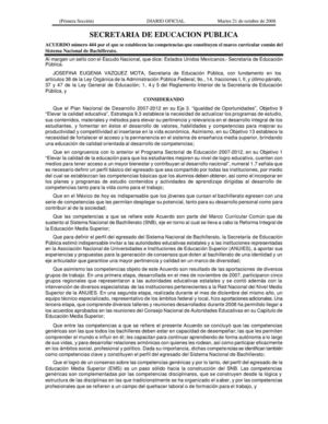 Acuerdo Secretarial Número 444