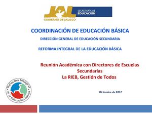 Reforma Integral Principios Pedagogicos