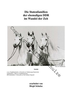 Die Stutenfamilien der ehemaligen DDR im Wandel der Zeit