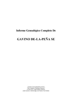 Gavino De La PE A SE