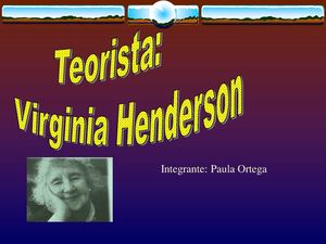 Virginia Henderson Ppt 1