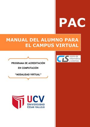 Manual Campus Virtual Para El Alumno Cis Ucv