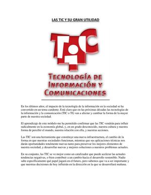 Las Tic Y Su Gran Utilidad