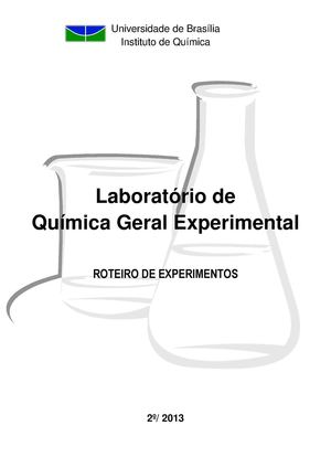 Apostila Quimica Geral Experimental 2 2013