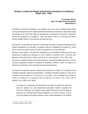 Evaluación De Tyler