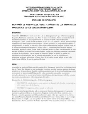 Biografía Aristóteles