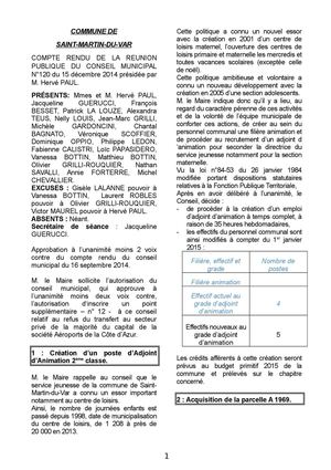Conseil N°120 du 15 Decembre 2014