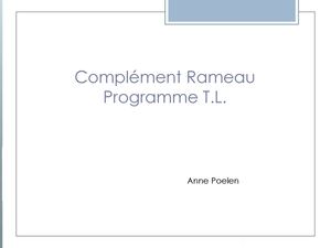 Rameau bac. T.L  2015 musique de spécialité analyse de quelques pièces de clavecin