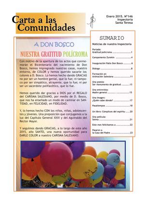 Nº 146 Carta Comunidades Enero 2015