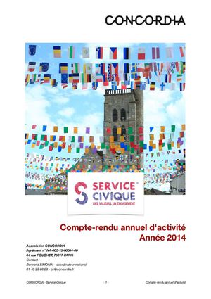 Service Civique Bilan 2014