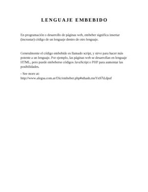 Lenguaje Embebido