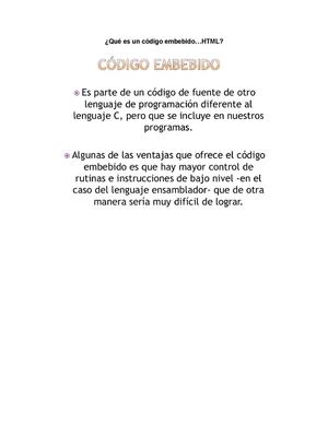 Qué Es Un Código Embebido..HTML
