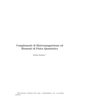 S Ranfone, Complementi Di Elettromagnetismo Ed Elementi Di Fisica Quantistica