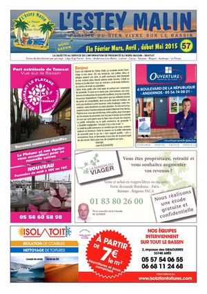 L'Estey Malin N° 57 -  Fin fév, mars, avril, début mai 2015