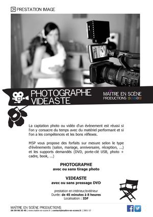 PLAQUETTE MSP PHOTOGRAPHE & VIDEASTE