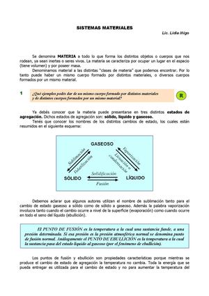 0 B Sistemas Materiales
