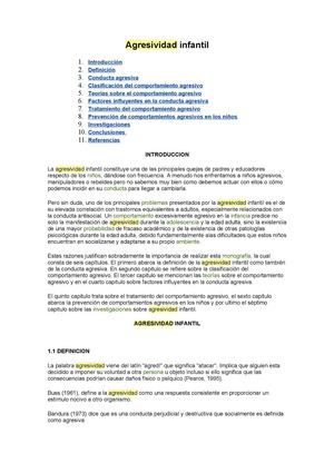 Agresividad Infantil[1]