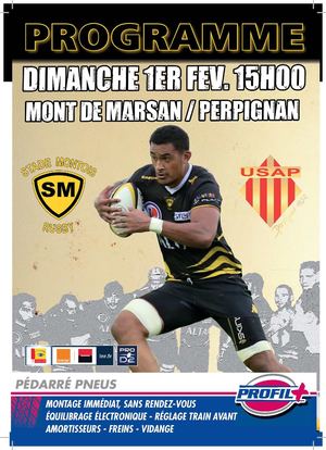 PROGRAMME DE MATCH SMR vs PERPIGNAN 01 02 2015