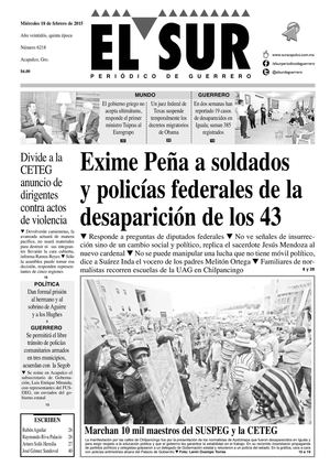 El Sur Miercoles 18022015