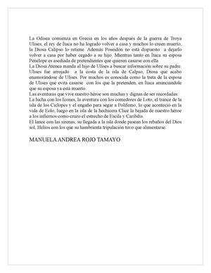 La Odisea Resumen