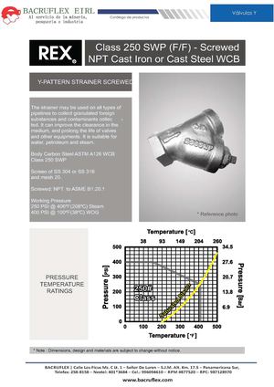 FILTRO Y TIPO SARCO MESH 20 40 ROSCADO REX Fierro Y Acero